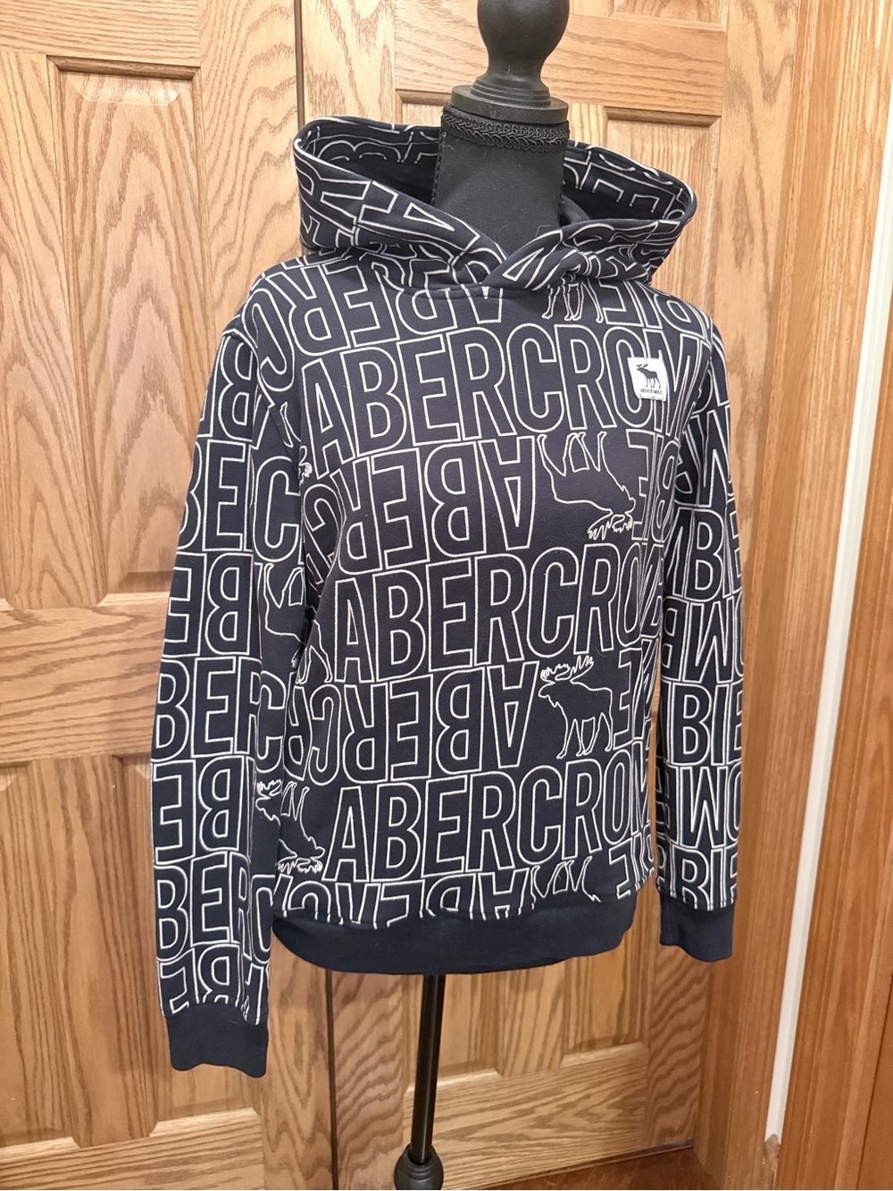Abercrombie & Fitch Allover Logo Hoodie
